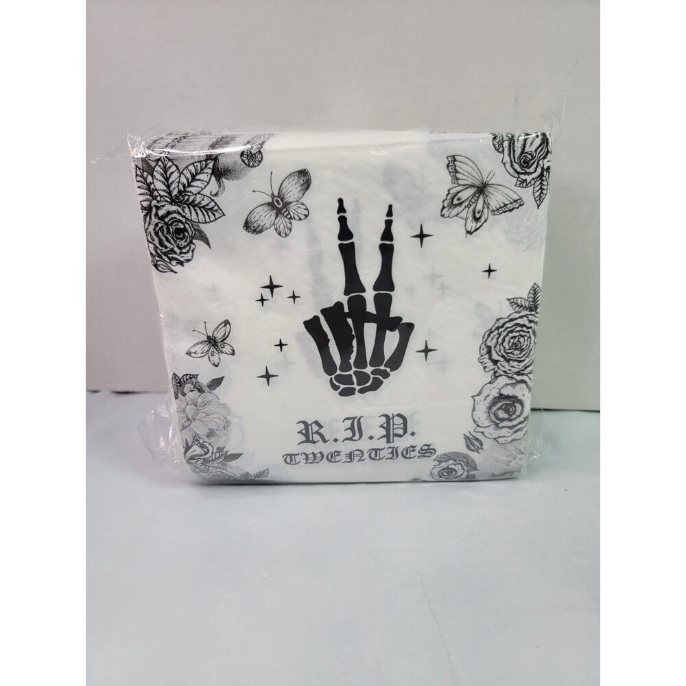 Goth Party Bundle RIP Twenties Cups Napkins Tumbler Wraps Death To My 20s - Picture 12 of 14